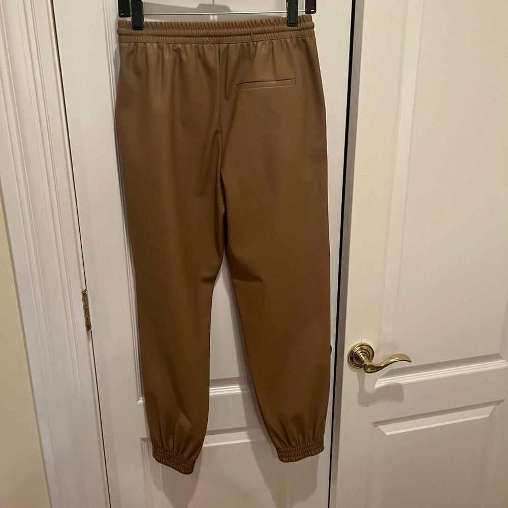 Zara Faux Leather Jogging Pants - Picture 7 of 7